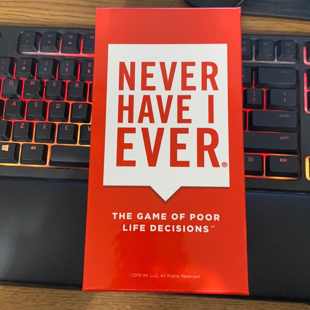 Never Have I Ever Card Game